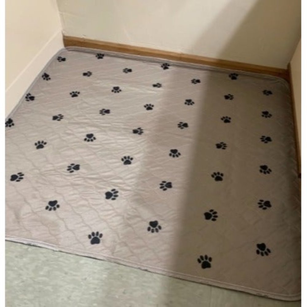Washable Dog Pee Pads with Puppy Grooming Gloves, Puppy Pads, Reusable Pad